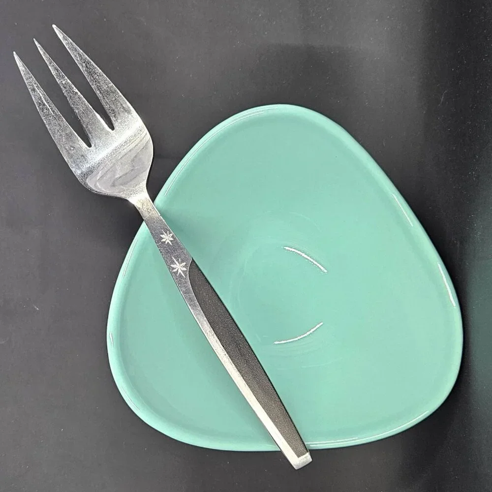 MCM Ebony Elegance MAR-CREST Atomic Starburst Cold Meat Fork Stainless Japan